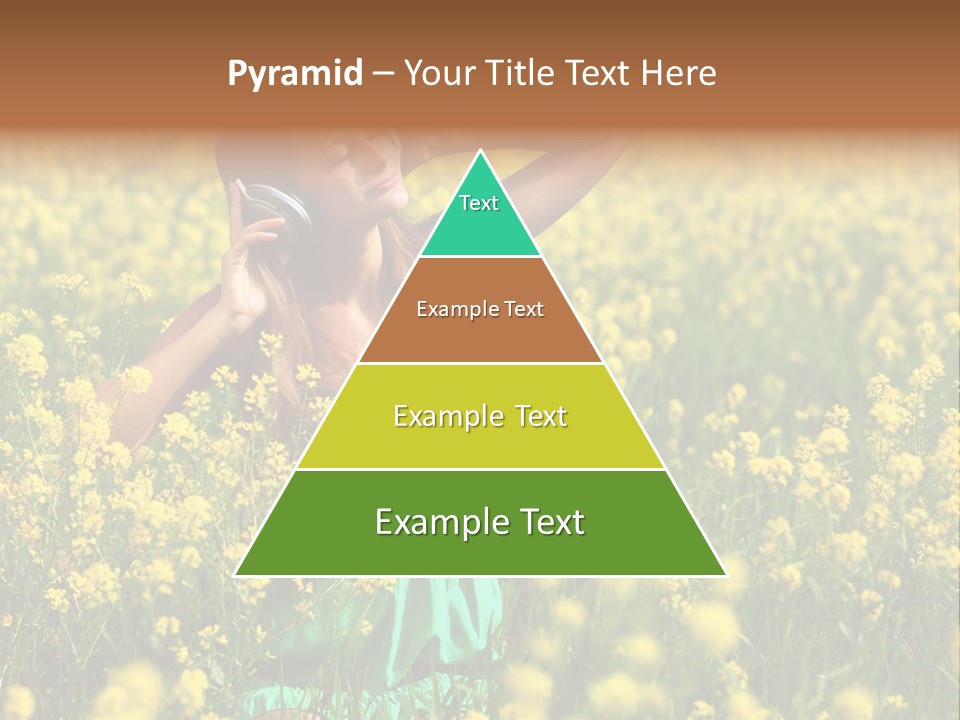 Young Blond Beautiful PowerPoint Template