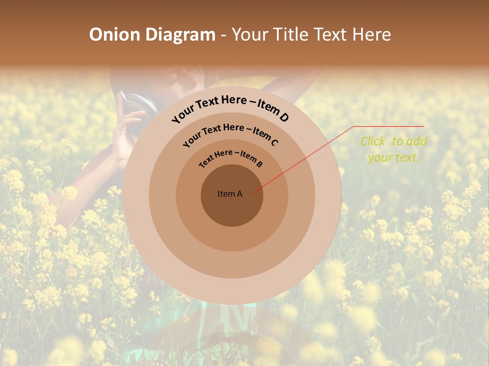 Young Blond Beautiful PowerPoint Template