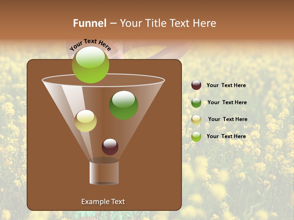 Young Blond Beautiful PowerPoint Template