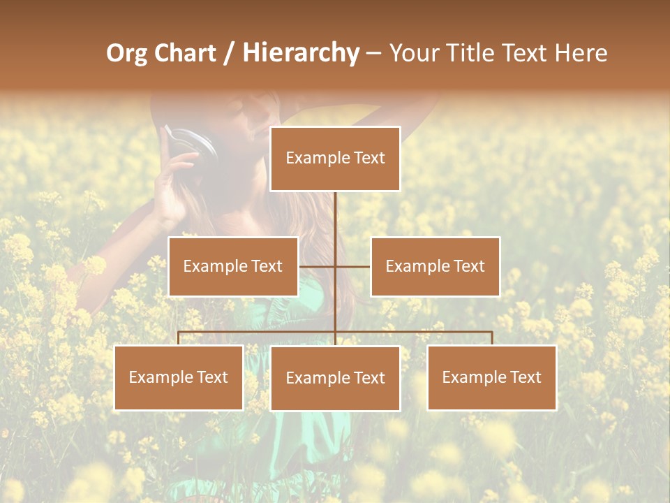 Young Blond Beautiful PowerPoint Template