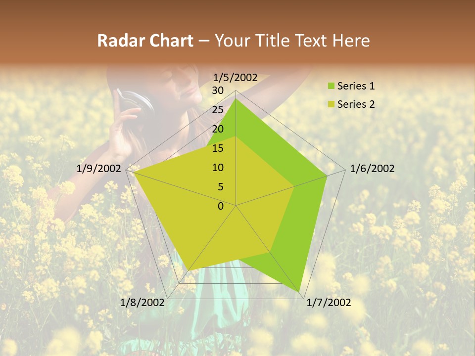 Young Blond Beautiful PowerPoint Template