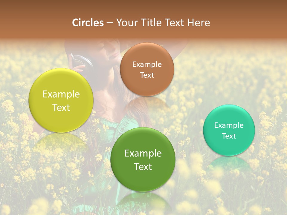 Young Blond Beautiful PowerPoint Template