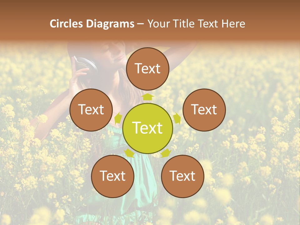 Young Blond Beautiful PowerPoint Template