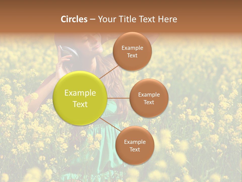 Young Blond Beautiful PowerPoint Template