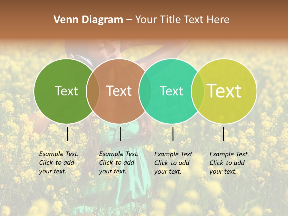 Young Blond Beautiful PowerPoint Template