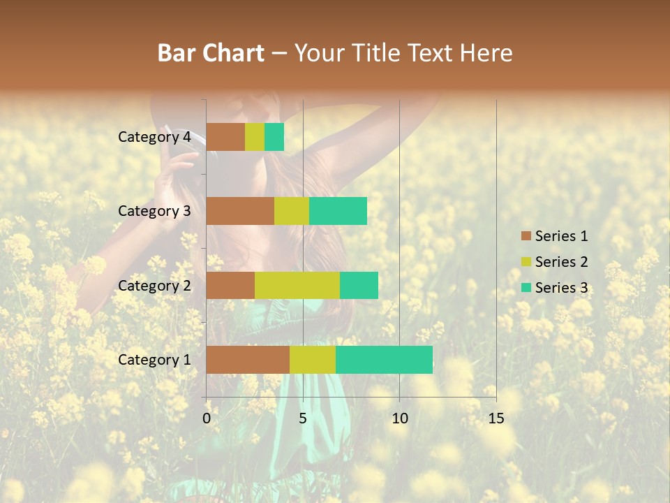 Young Blond Beautiful PowerPoint Template