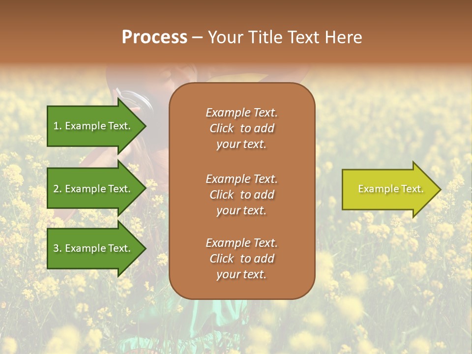 Young Blond Beautiful PowerPoint Template