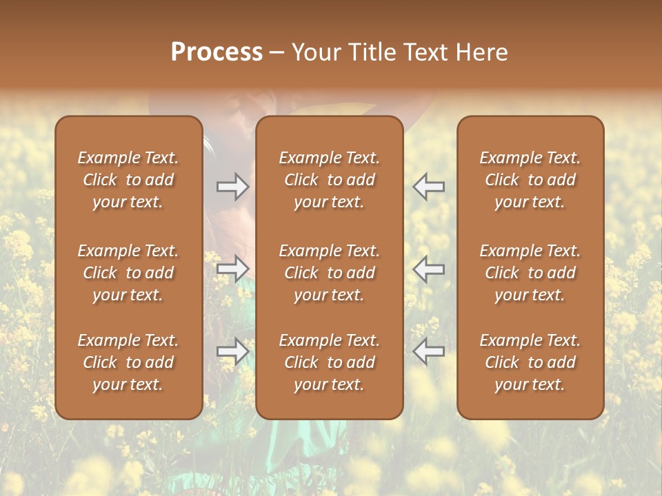 Young Blond Beautiful PowerPoint Template