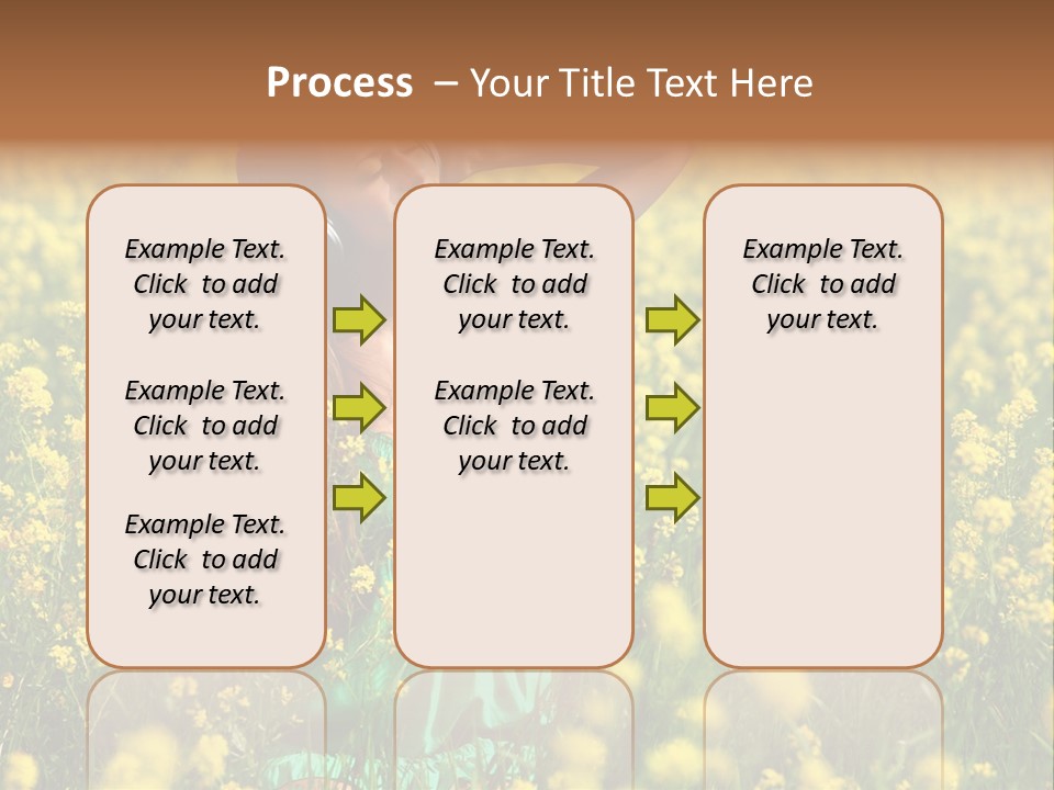Young Blond Beautiful PowerPoint Template