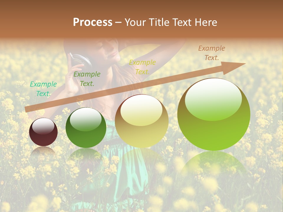 Young Blond Beautiful PowerPoint Template