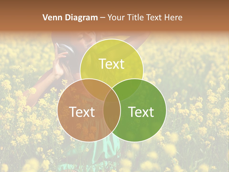 Young Blond Beautiful PowerPoint Template