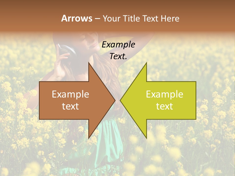 Young Blond Beautiful PowerPoint Template