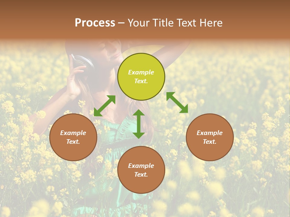 Young Blond Beautiful PowerPoint Template