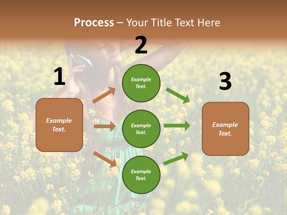 Young Blond Beautiful PowerPoint Template