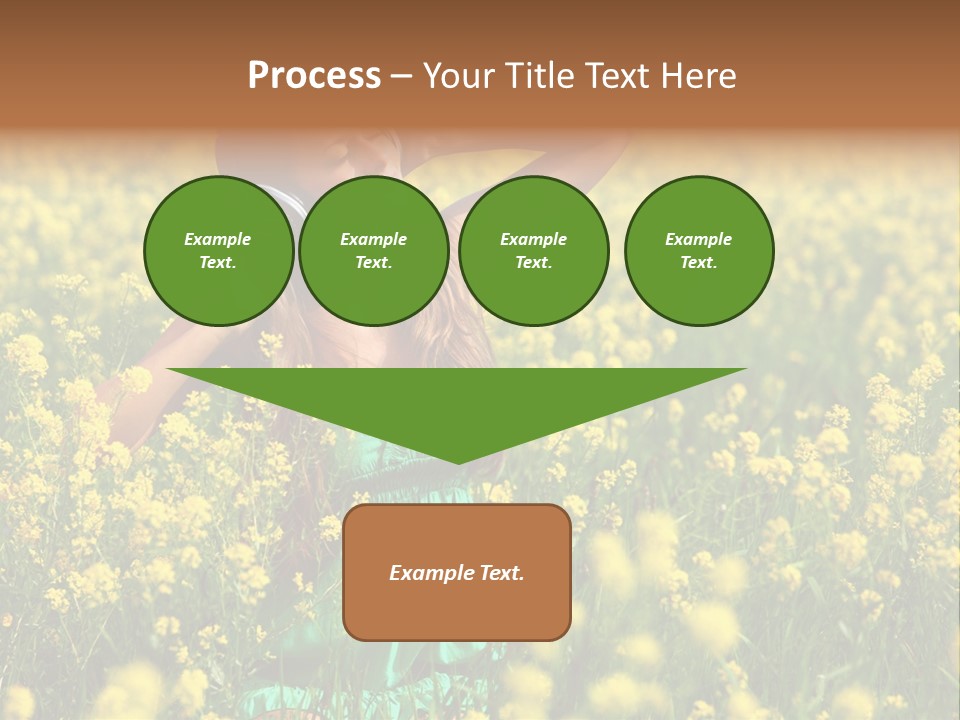 Young Blond Beautiful PowerPoint Template