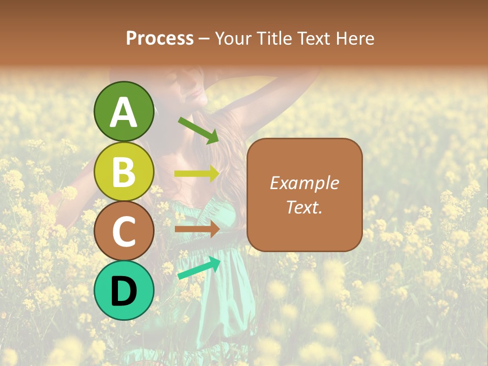 Young Blond Beautiful PowerPoint Template