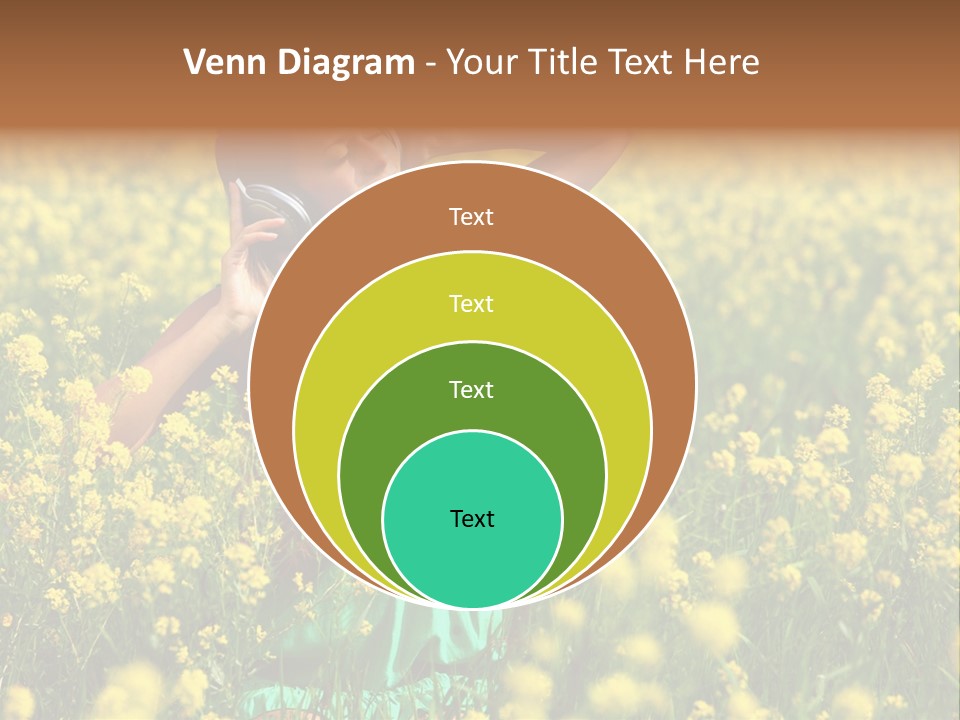 Young Blond Beautiful PowerPoint Template