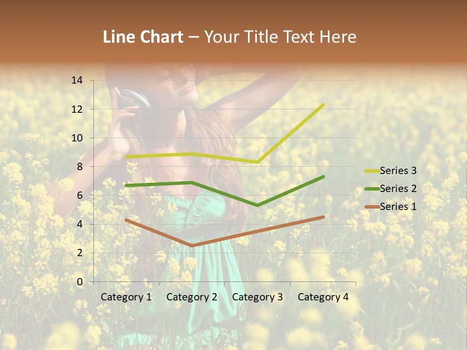 Young Blond Beautiful PowerPoint Template