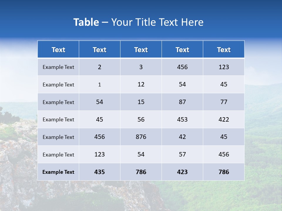 Summer Clouds Sky PowerPoint Template