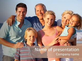 Person Horizontal Mother PowerPoint Template