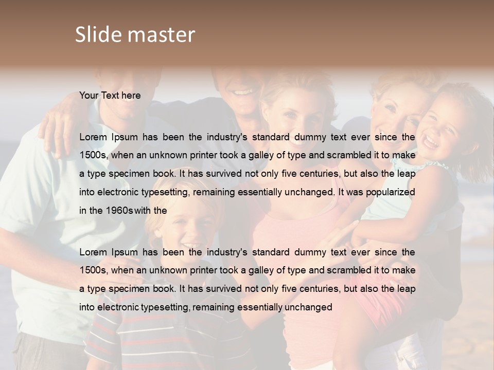 Person Horizontal Mother PowerPoint Template