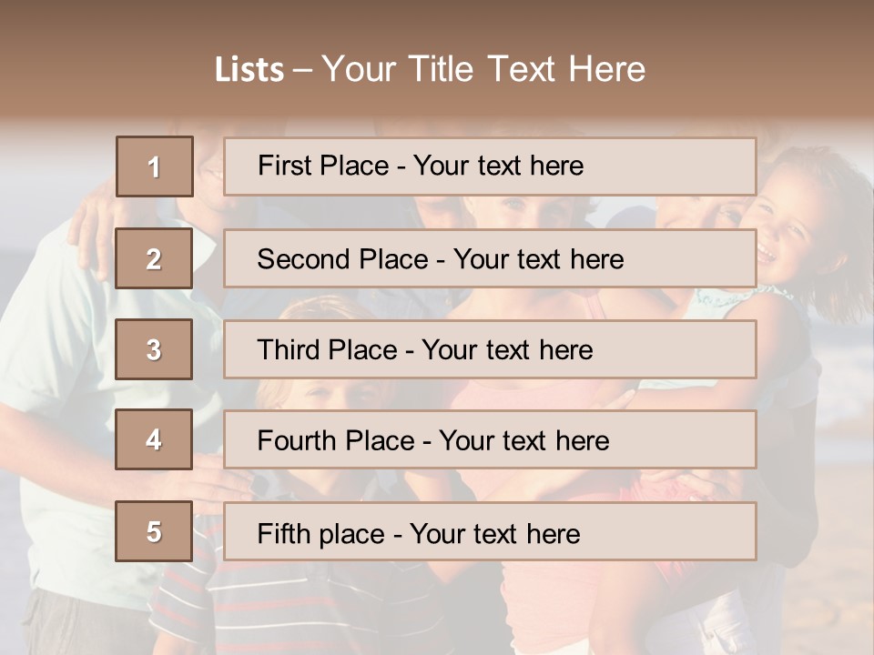 Person Horizontal Mother PowerPoint Template
