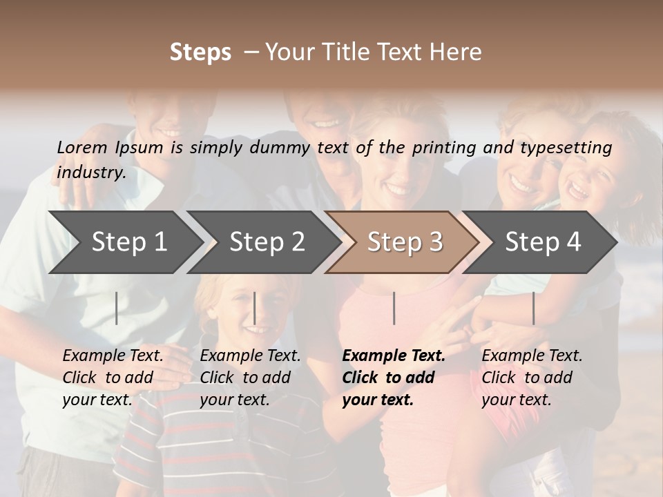 Person Horizontal Mother PowerPoint Template