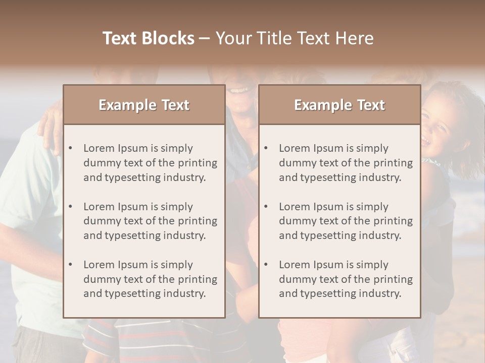 Person Horizontal Mother PowerPoint Template