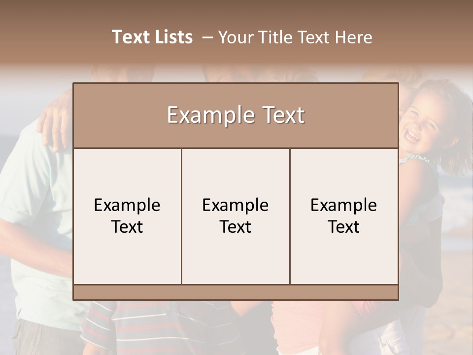 Person Horizontal Mother PowerPoint Template