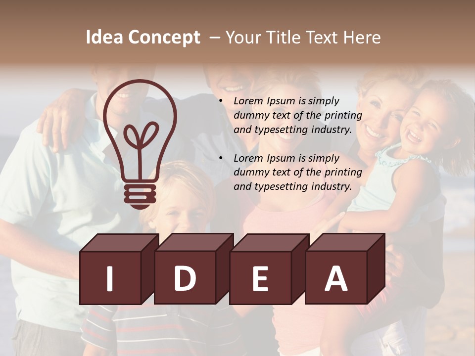 Person Horizontal Mother PowerPoint Template