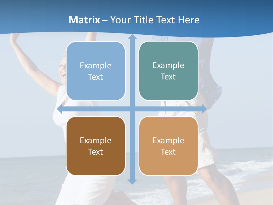 Woman Mid Air Senior PowerPoint Template