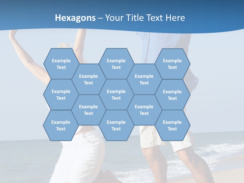 Woman Mid Air Senior PowerPoint Template