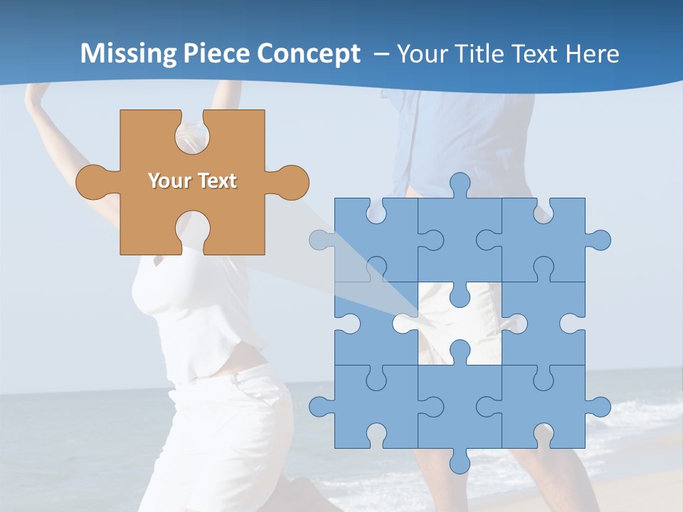 Woman Mid Air Senior PowerPoint Template