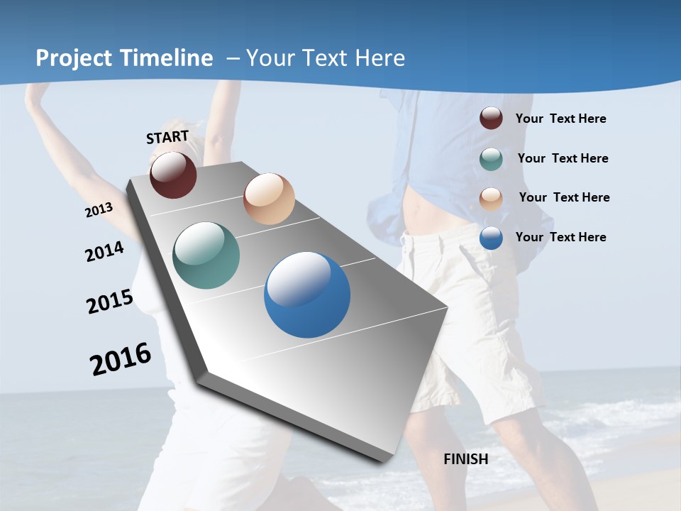 Woman Mid Air Senior PowerPoint Template