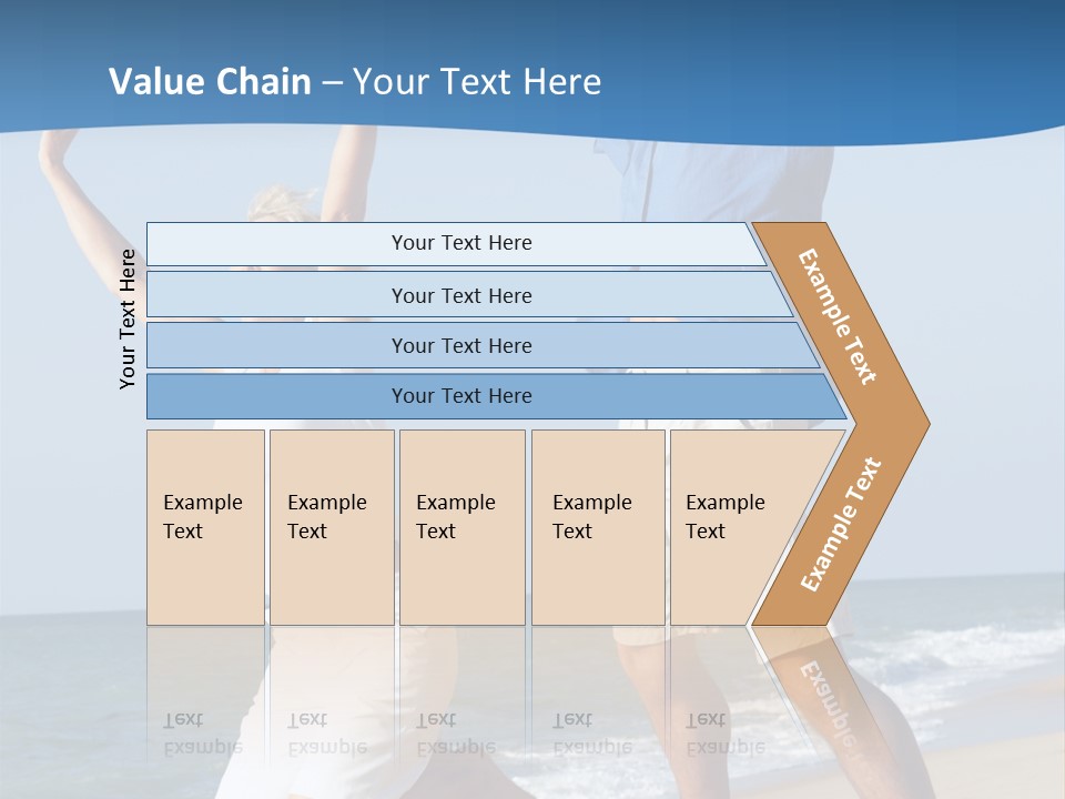Woman Mid Air Senior PowerPoint Template