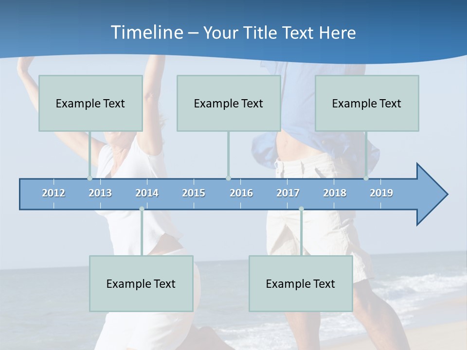 Woman Mid Air Senior PowerPoint Template