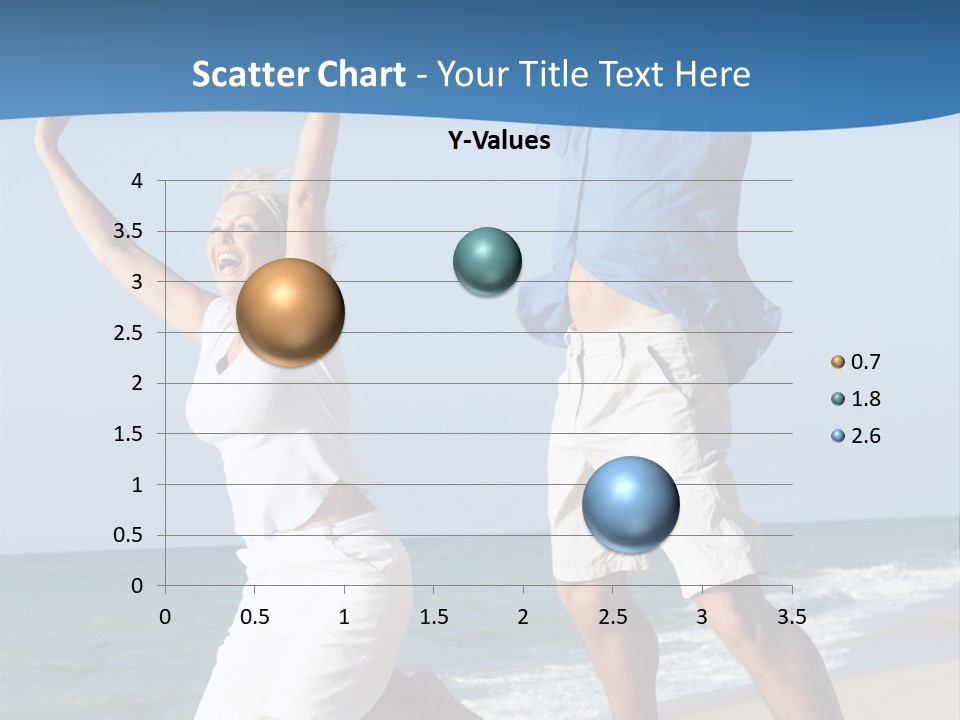 Woman Mid Air Senior PowerPoint Template