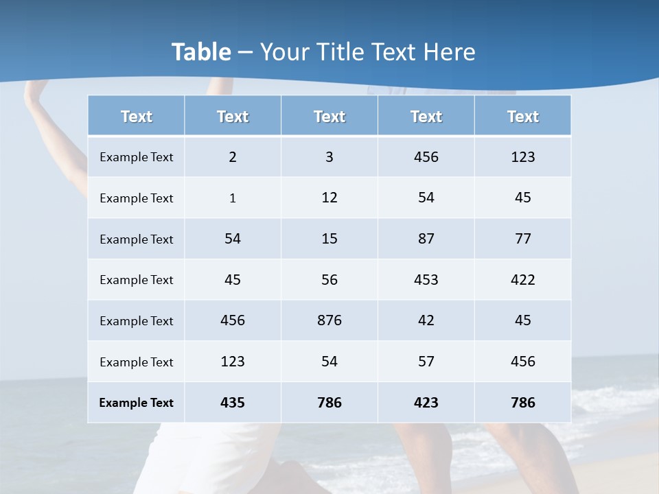 Woman Mid Air Senior PowerPoint Template