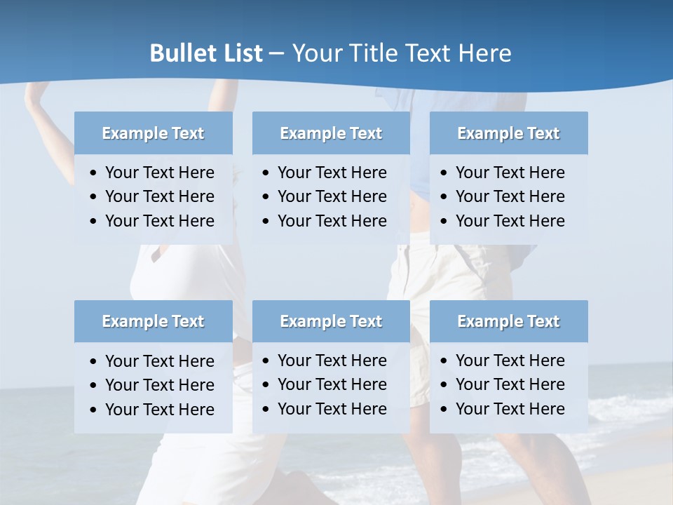 Woman Mid Air Senior PowerPoint Template