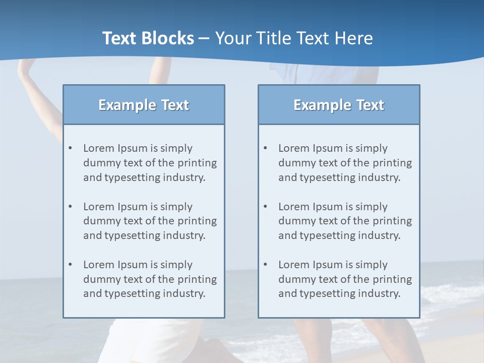 Woman Mid Air Senior PowerPoint Template