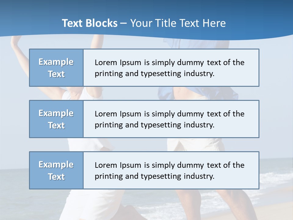 Woman Mid Air Senior PowerPoint Template