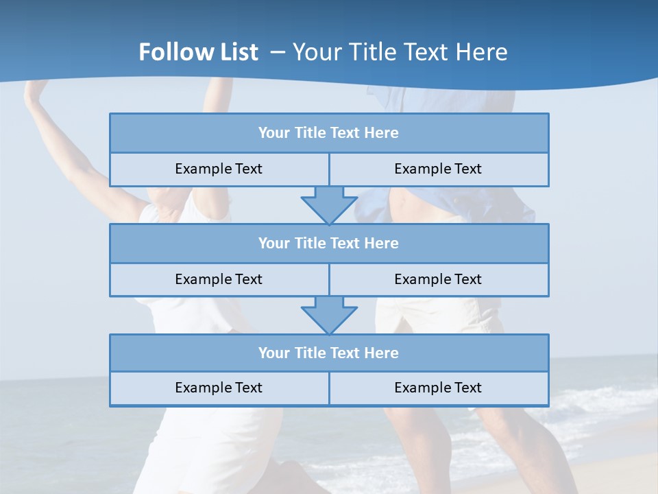 Woman Mid Air Senior PowerPoint Template