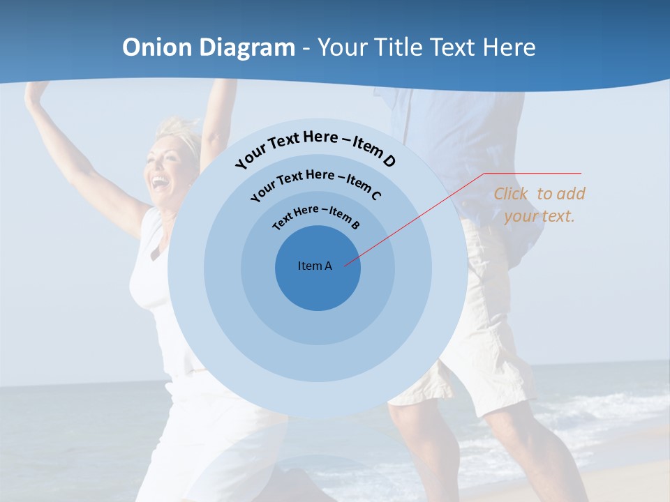 Woman Mid Air Senior PowerPoint Template