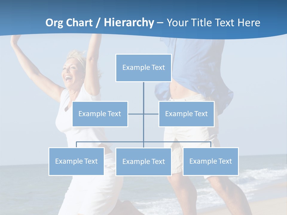 Woman Mid Air Senior PowerPoint Template