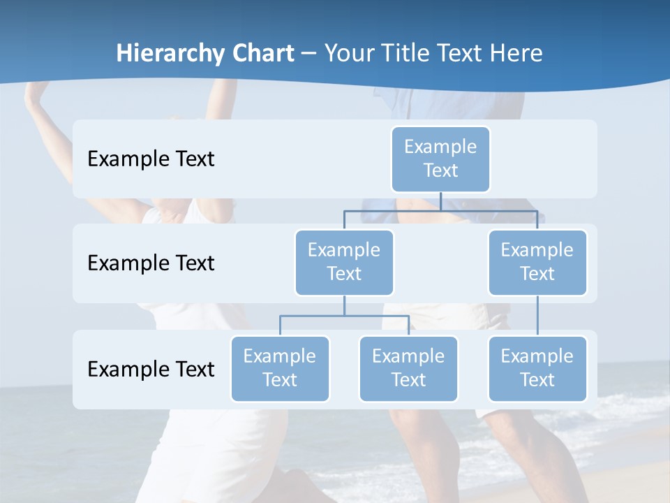 Woman Mid Air Senior PowerPoint Template