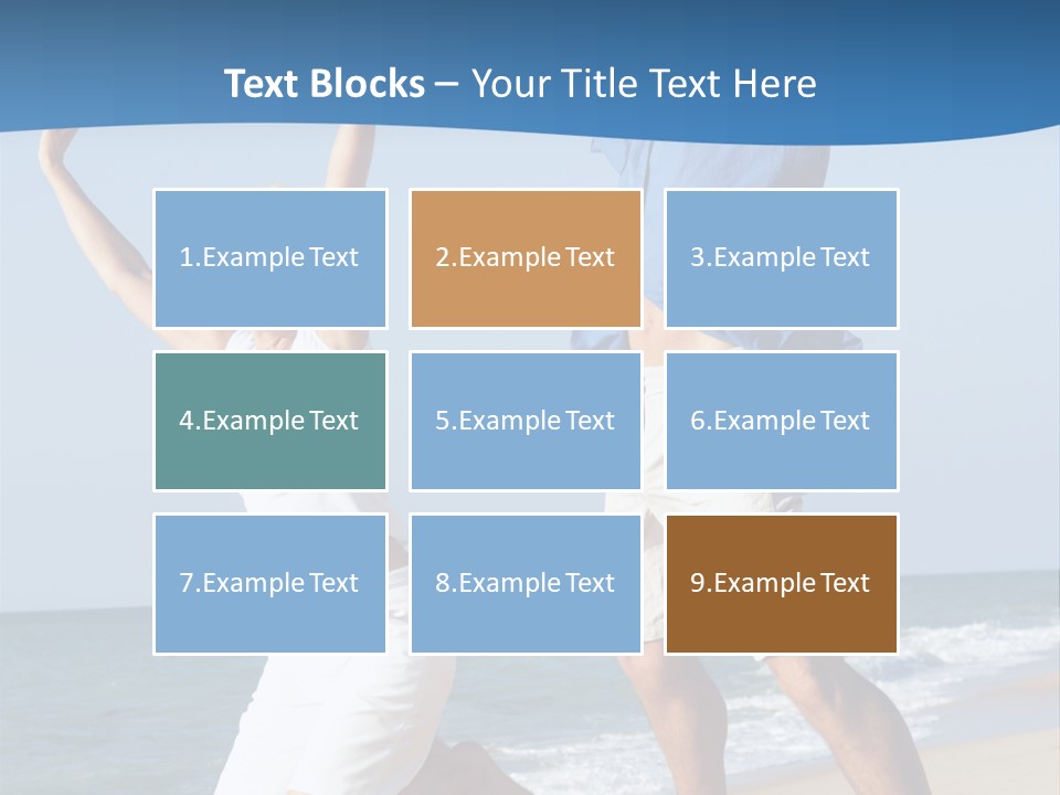 Woman Mid Air Senior PowerPoint Template