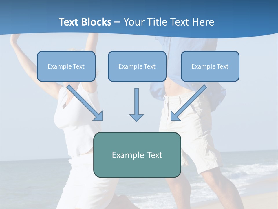 Woman Mid Air Senior PowerPoint Template