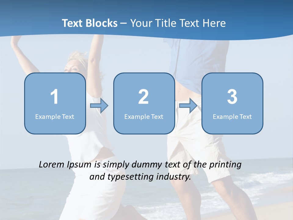 Woman Mid Air Senior PowerPoint Template