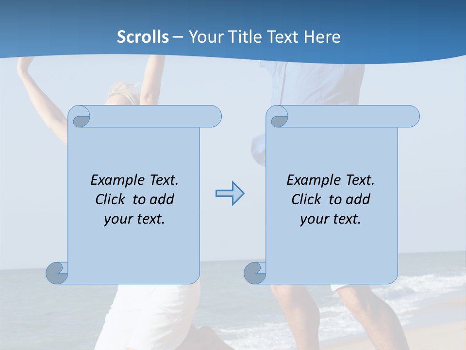 Woman Mid Air Senior PowerPoint Template