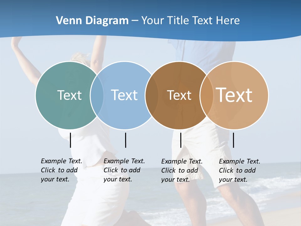 Woman Mid Air Senior PowerPoint Template